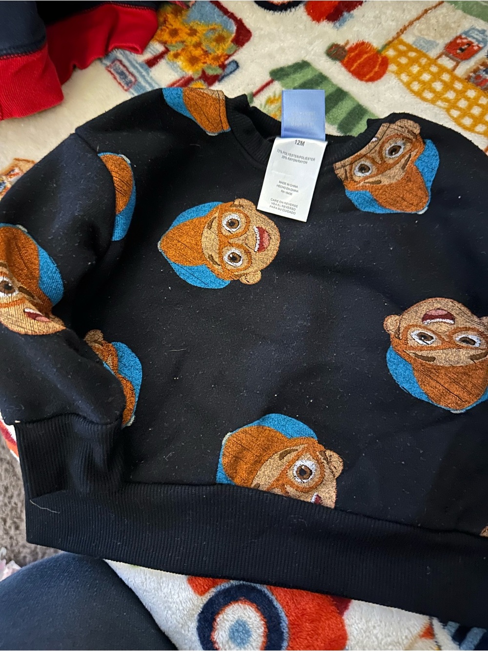 Blippi sweatshirt-12 months